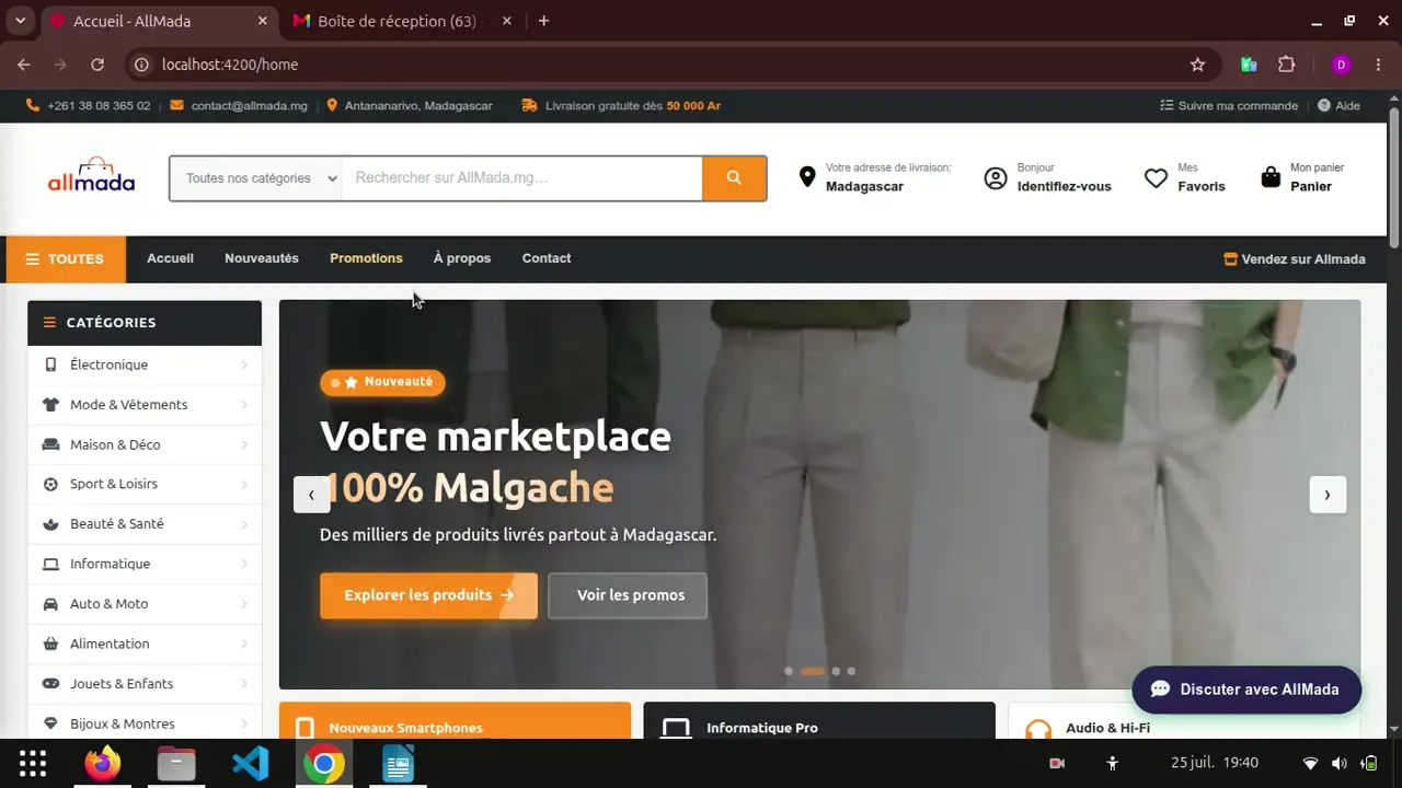 AllMada — Marketplace e-commerce